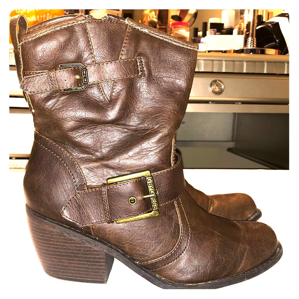 G by Guess Elektra Boots - Brown - Size 10